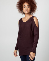 Thumbnail for your product : Le Château Viscose Cold Shoulder Sweater