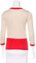 Thumbnail for your product : Kate Spade Silk Colorblock Cardigan