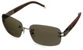Thumbnail for your product : Montblanc Men's MB408S Square Metal Sunglasses