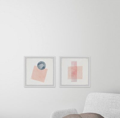 Parvez Taj Peaches And Shapes Diptych