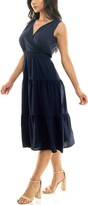 Thumbnail for your product : Nina Leonard Tiered Midi Dress