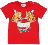 Thumbnail for your product : Gucci Tiger Print Cotton Jersey T-shirt