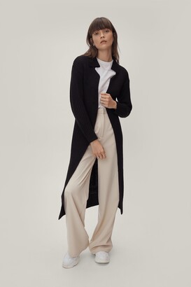 Nasty Gal Womens Belted Maxi Cardigan