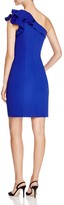Thumbnail for your product : Carmen Marc Valvo One-Shoulder Ruffled Dress