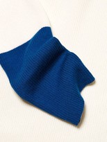 Thumbnail for your product : Akris Punto Bicolor Stretch-Wool Crewneck Pullover