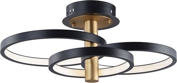 ET2 Lighting Hoopla LED Semi-Flushmount Light in Matte Size: 3 light