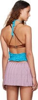 Thumbnail for your product : Isa Boulder Blue Halter Tank Top