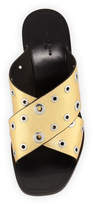 Thumbnail for your product : Rag & Bone Paige Crisscross Slide Sandals, Gold