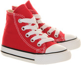 Thumbnail for your product : Converse Small Star Hi Canvas Red