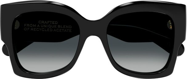 Chloé Sunglasses Oversize Frame Sunglasses
