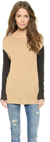 Thumbnail for your product : Three Dots Colorblock Easy Boat Neck Top