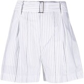 Thumbnail for your product : No.21 Vertical-Stripe High-Waisted Shorts