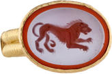 Thumbnail for your product : Elizabeth Locke Lion Intaglio Ring
