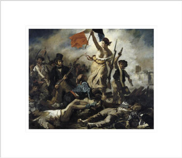 Red Barrel Studio Le 28 juillet 1830 : la Liberte guidant le peuple by Eugène Delacroix -Framed Giclee Print