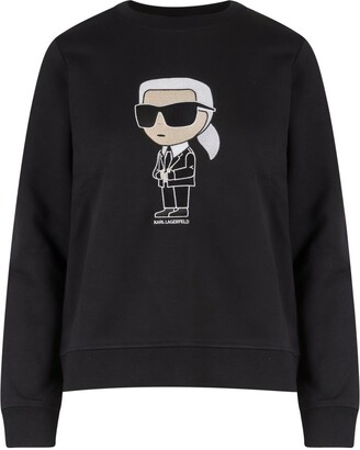 Karl Lagerfeld Flocked Monogram Sweatshirt - Farfetch