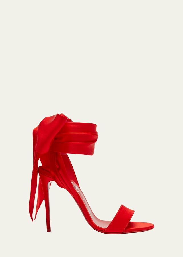 Christian Louboutin Degratina Frou Red Sole Embellished Stiletto