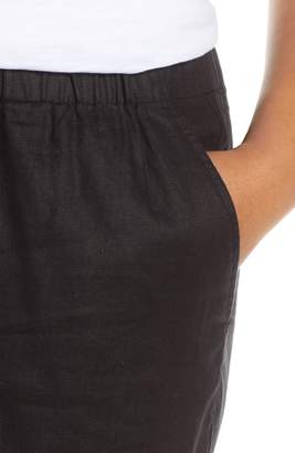 Eileen Fisher Organic Linen Crop Pants