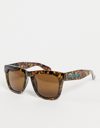 Santa Cruz retro tortoiseshell sunglasses