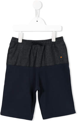Junior Gaultier denim detail drawstring shorts