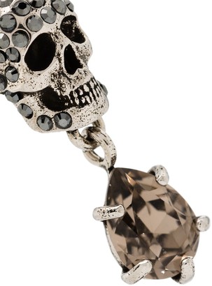 Alexander McQueen Crystal Skull Earrings