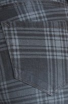 Thumbnail for your product : Kensie 'Ankle Biter' Overdyed Plaid Skinny Jeans (Grey)
