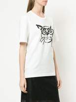 Thumbnail for your product : Markus Lupfer cat applique T-shirt