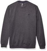 IZOD Mens Big and Tall Advantage Performance Long Sleeve Solid Fleece Soft Crew Pullover
