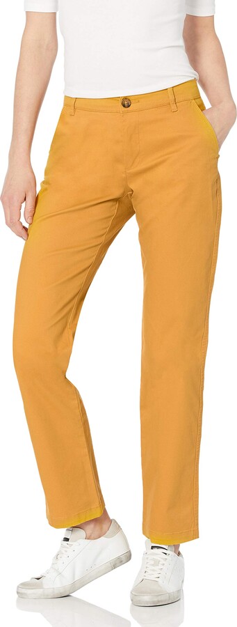 Available in Straight and Curvy Fits Essentials Women's Stretch Twill Chino Pant