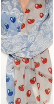 Thumbnail for your product : Yarnz Lace Strawberry Scarf