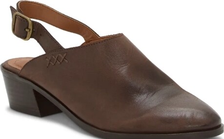 Lucky Brand Mylody Slingback Heeled Mule - Women's Accessories Shoes High Heels in Medium Light Beige