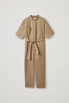 Thumbnail for your product : COS Short-Sleeved Cotton-Mix Jumpsuit