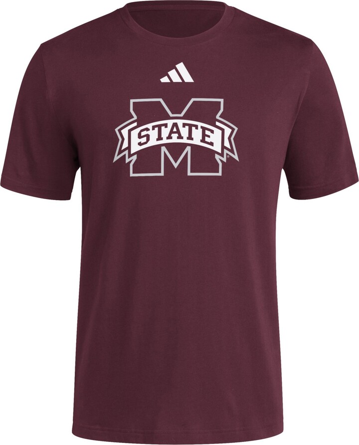 adidas Men's Mississippi State Bulldogs Medium Red Ultimate365 Mesh Polo, Small