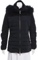 Thumbnail for your product : Baldinini Fur-Trimmed Down Coat
