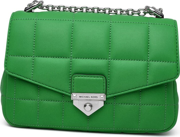 Michael Kors Soho Small Green Crossbody Bag - ShopStyle