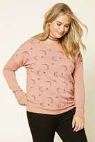 Thumbnail for your product : Forever 21 FOREVER 21+ Plus Size Moon Sweatshirt