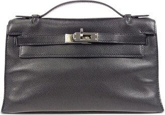 Hermès Kelly Depeches Leather Clutch Bag Black ref.503636 - Joli Closet