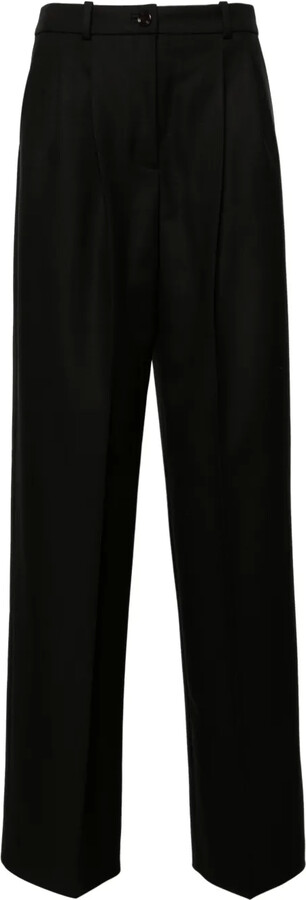 HUGO BOSS Pleat-Detailed Virgin Wool Trousers