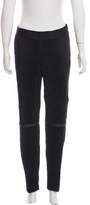 Thumbnail for your product : Neil Barrett Leather-Accented Mid-Rise Pants w/ Tags