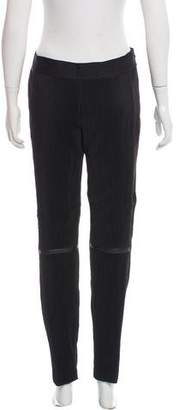Neil Barrett Leather-Accented Mid-Rise Pants w/ Tags