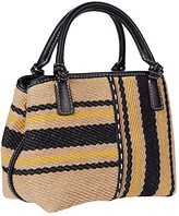 Thumbnail for your product : Tory Burch Mcgraw Linen Stripe Mini Satchel