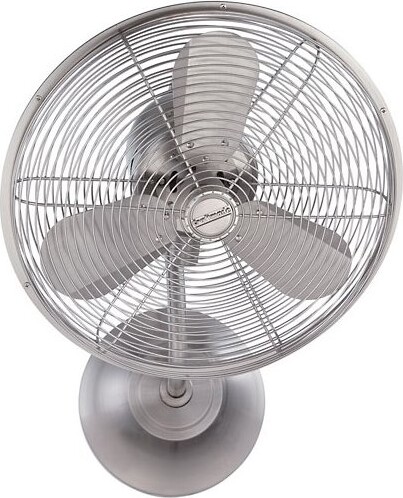 Craftmade Fans Bellows I Wall Fan in Silver, 3 Blades
