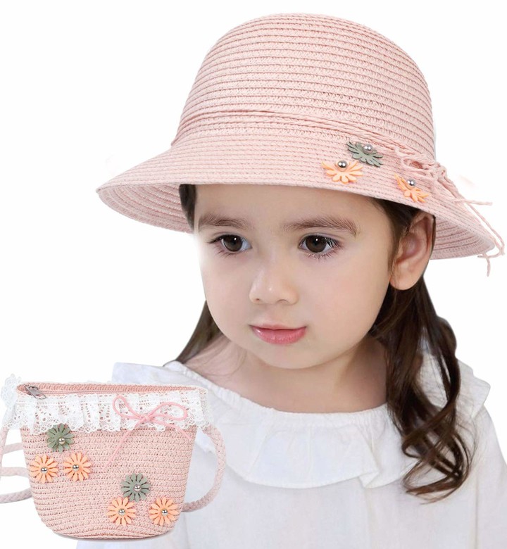 Lachi Fashion Lachi Straw Hats Beach hat Girls Kids Sun Hats Summer