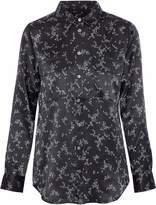Thumbnail for your product : Equipment Slim Signature Floral-print Silk-satin Shirt