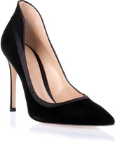 Thumbnail for your product : Gianvito Rossi Black suede and satin pump