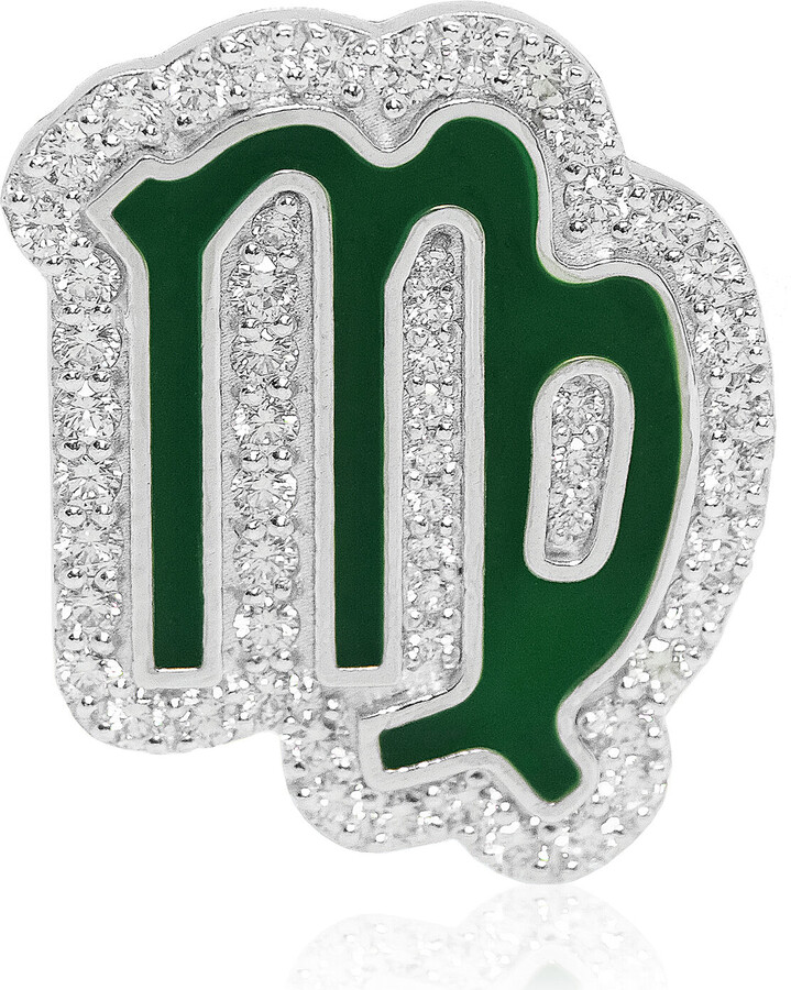 Ashna Mehta Virgo 18K White Gold Diamond Bag Charm