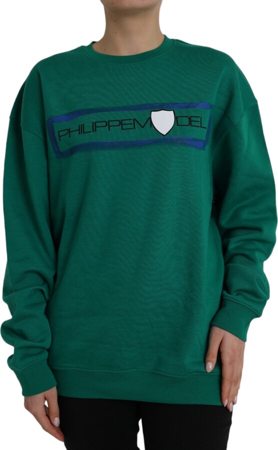 Philippe Model Cotton Logo Print Long Sleeves Pullover Women's Sweater