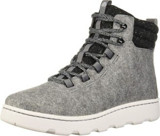 clarks gray ankle boots