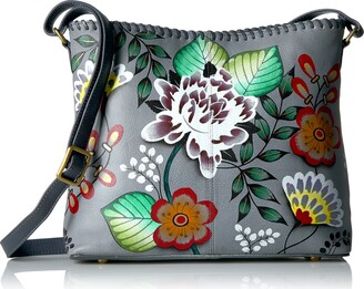 Anuschka Women's Anna Handpainted Leather Shoulder Bag Handbag
