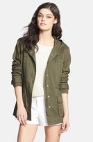 Thumbnail for your product : Caslon Cotton Twill Hooded Jacket (Regular & Petite)