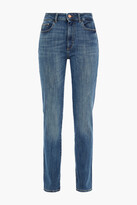 Thumbnail for your product : DL1961 Nina Distressed Mid-rise Skinny Jeans